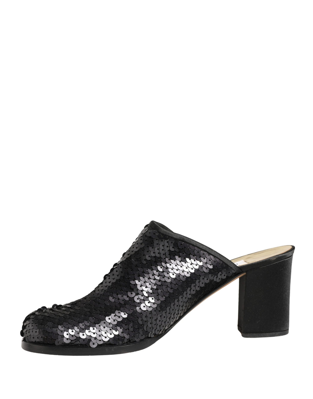Dolce & Gabbana Schwarze Mules mit Pailletten