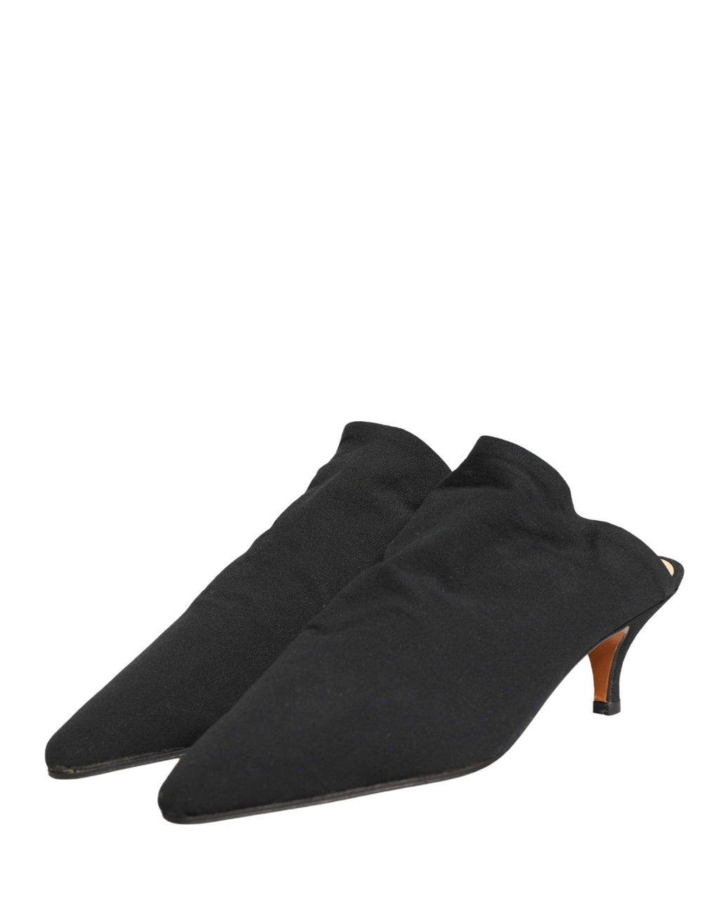 Dolce & Gabbana Schwarze Wildleder-Mules mit Absatz