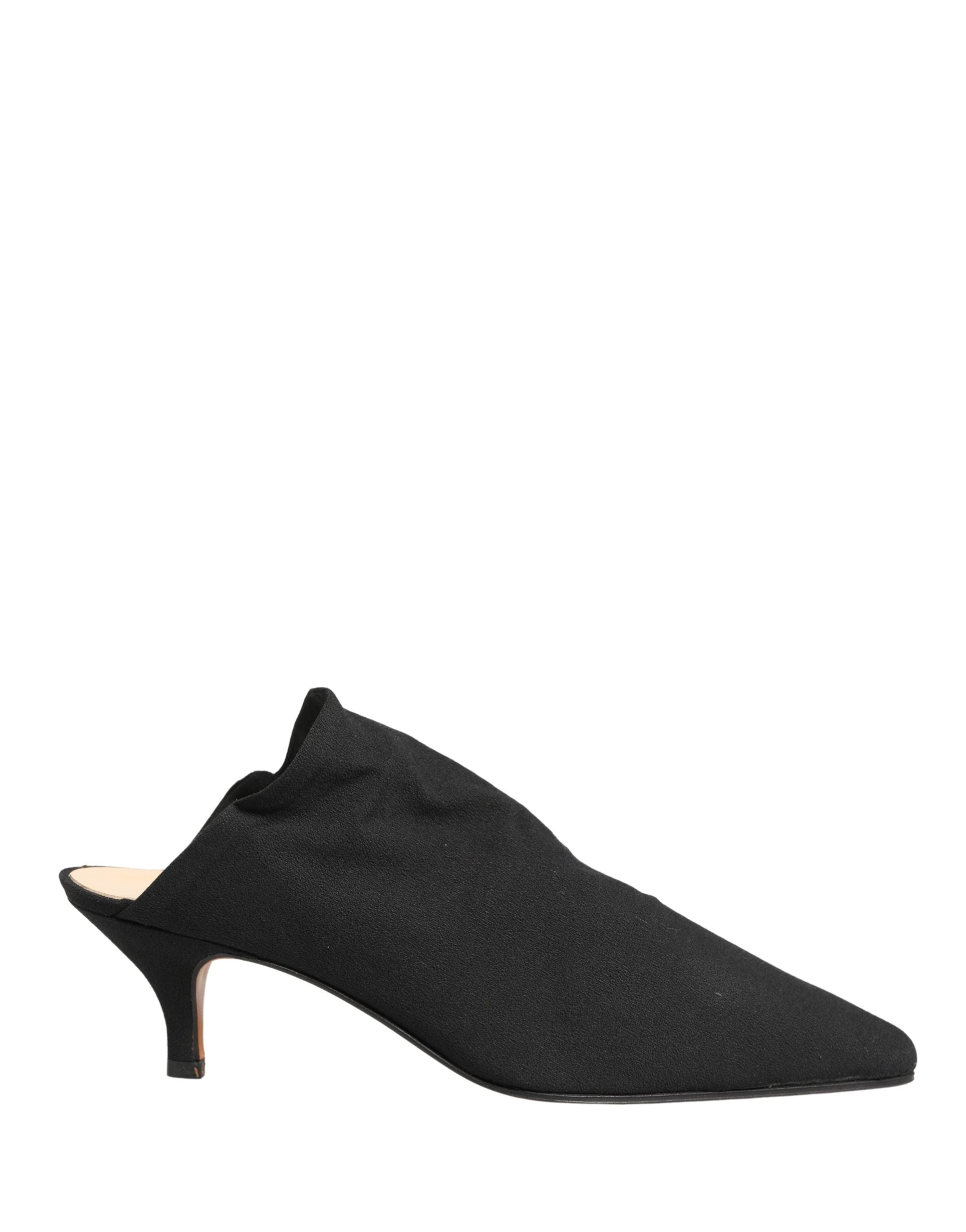 Dolce & Gabbana Schwarze Wildleder-Mules mit Absatz