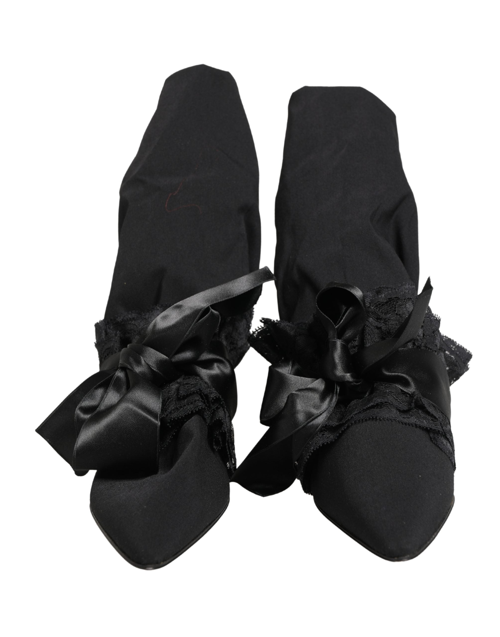 Dolce & Gabbana Schwarze Wildleder Stiefel Mittellang
