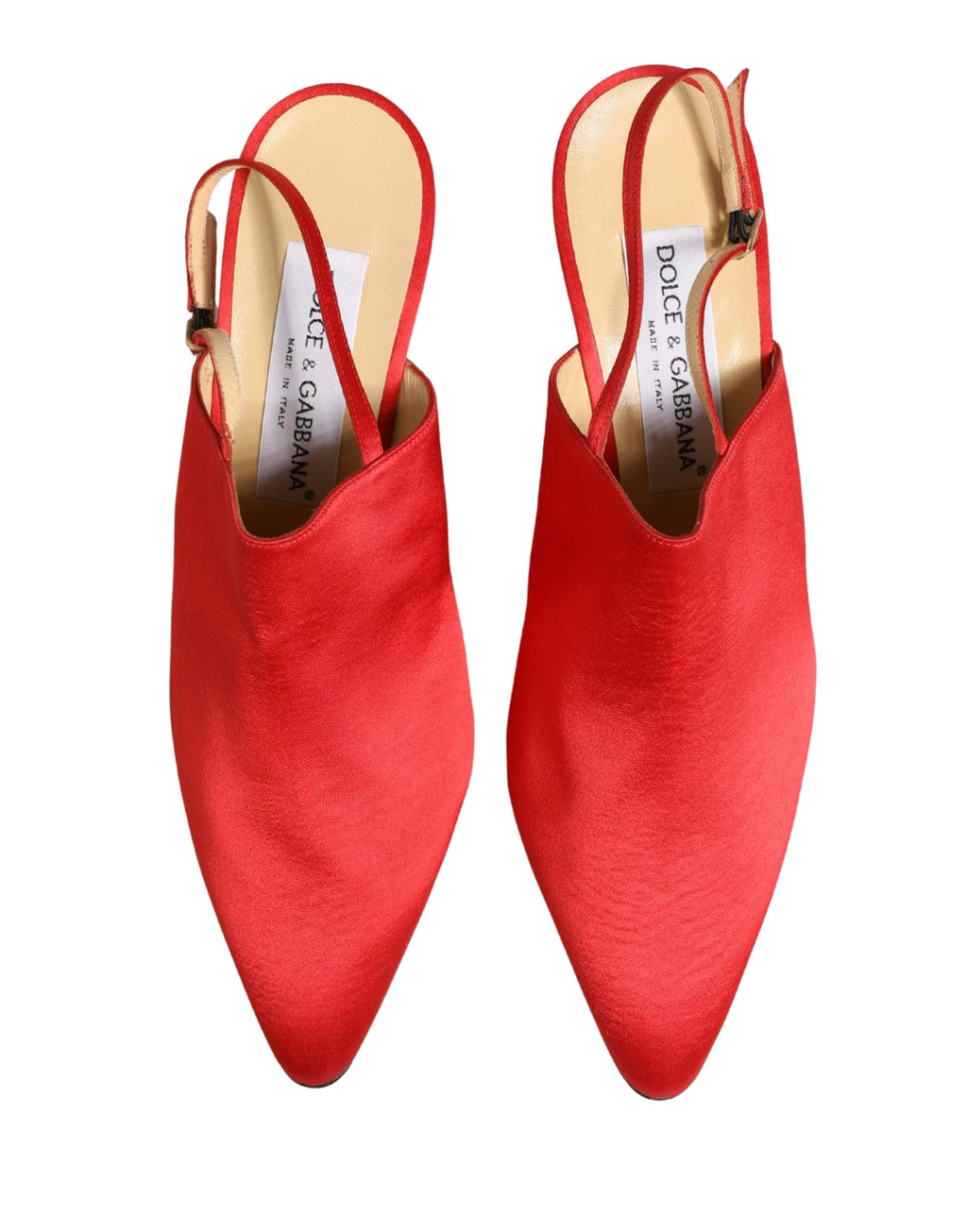 Dolce & Gabbana Rote Wildleder-Slingback-Pumps mit Absatz