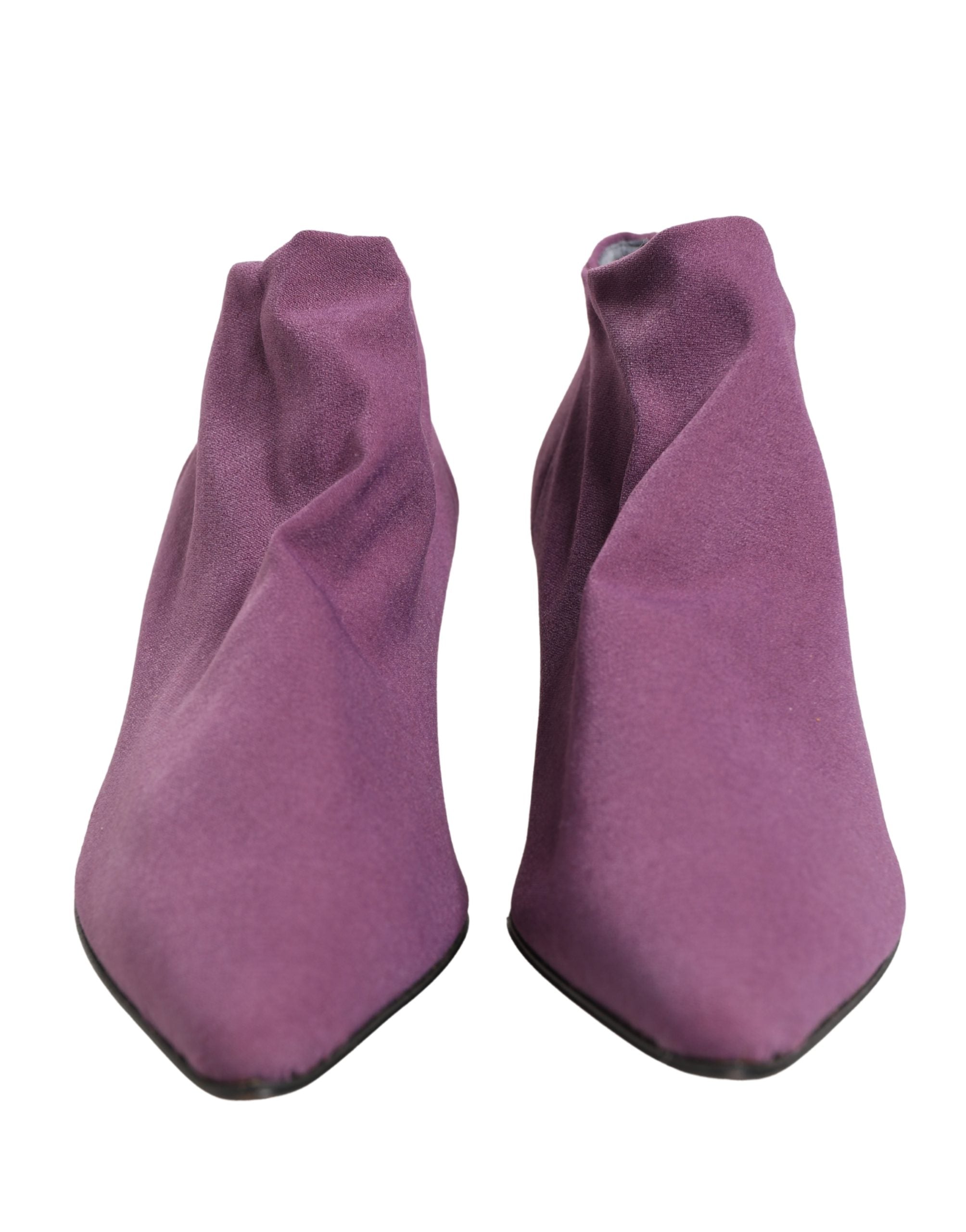 Dolce & Gabbana Stiefeletten aus violettem Wildleder