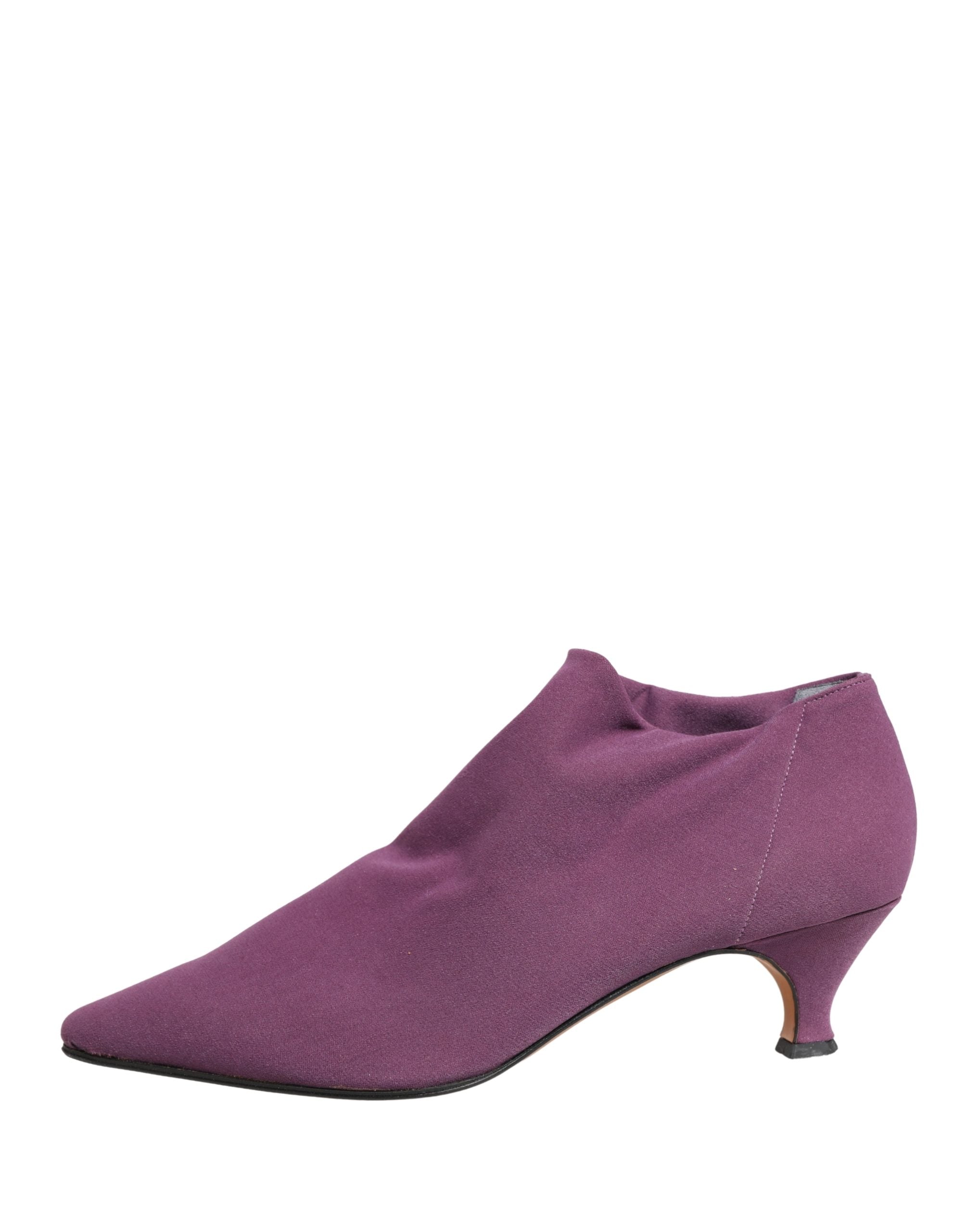 Dolce & Gabbana Stiefeletten aus violettem Wildleder