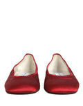 Dolce & Gabbana Rote Ballerinas aus Satin
