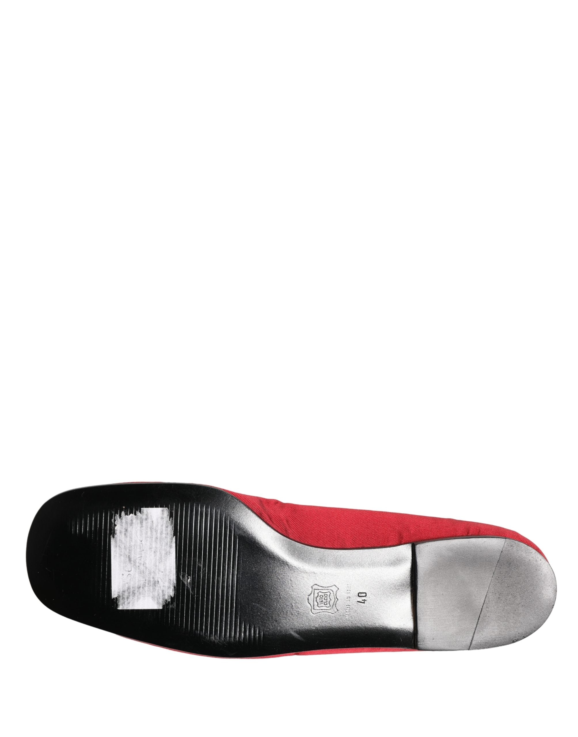 Dolce & Gabbana Rote Ballerinas aus Satin