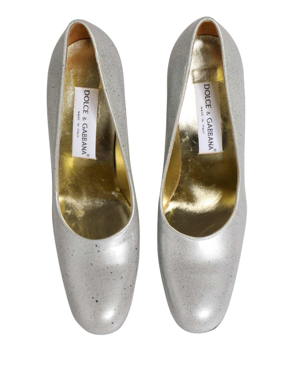 Dolce & Gabbana Weiß Leder High Heels Frauen Pumps Schuhe