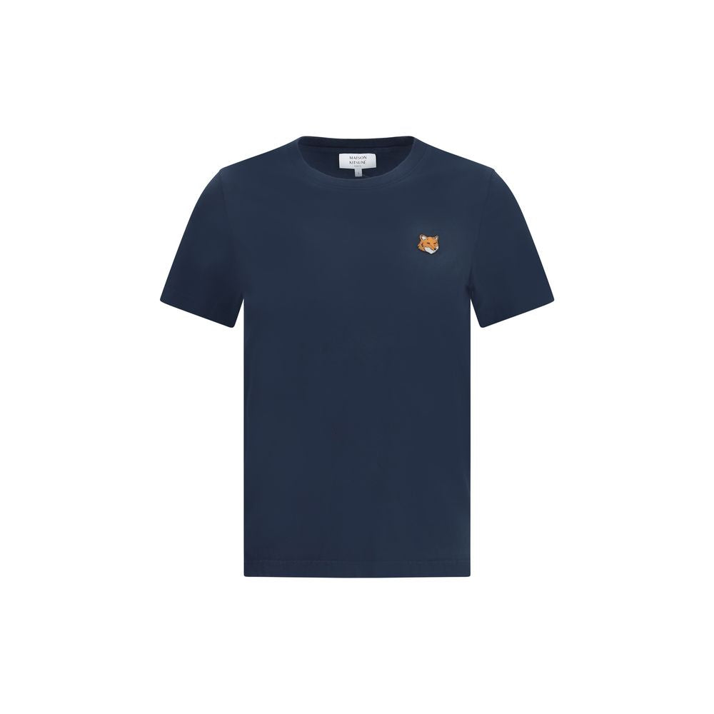 Maison Kitsuné Blaues Baumwoll-T-Shirt