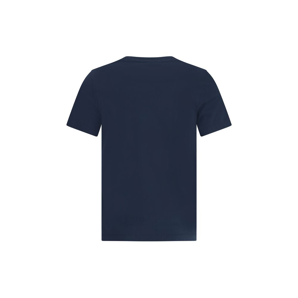 Maison Kitsuné Blaues Baumwoll-T-Shirt