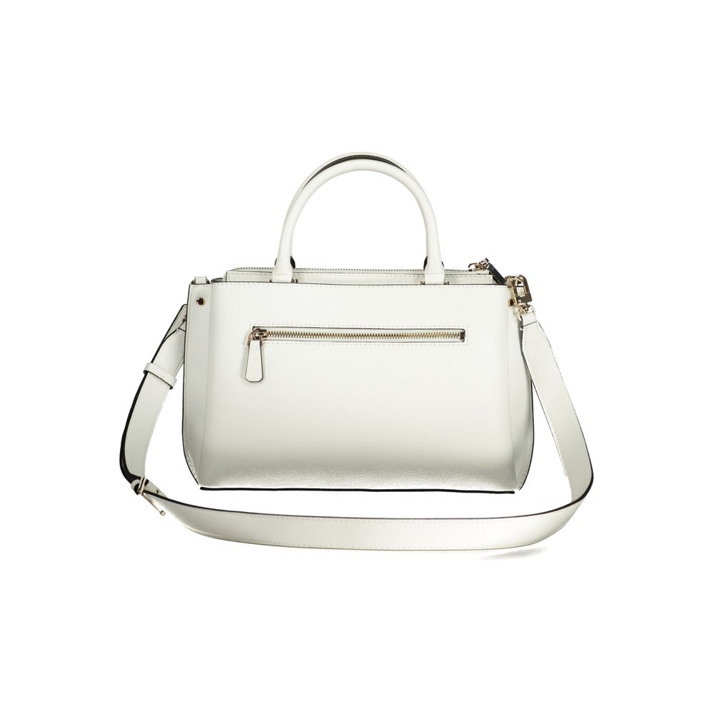 Guess Jeans Bianco Polyurethan Handtasche für Damen