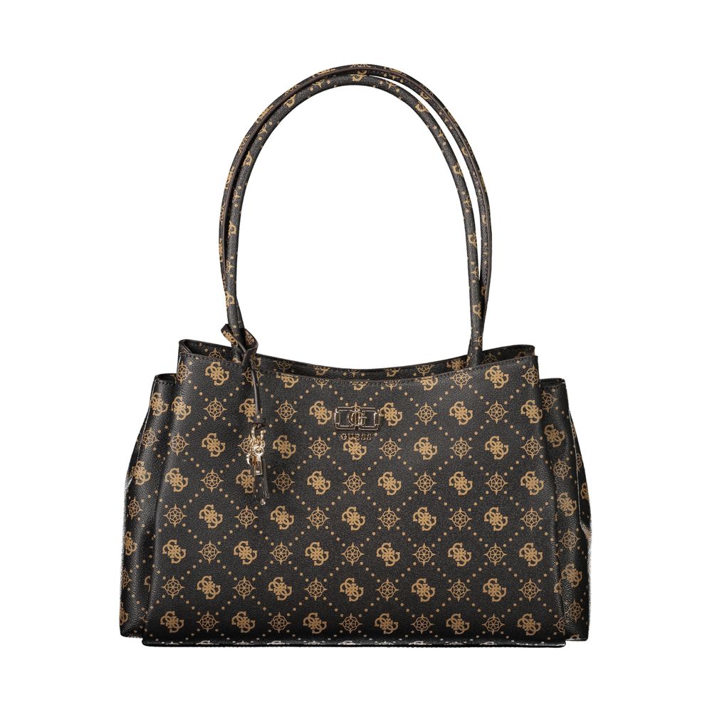 Guess Jeans Damenhandtasche aus Polyurethan in Marrone