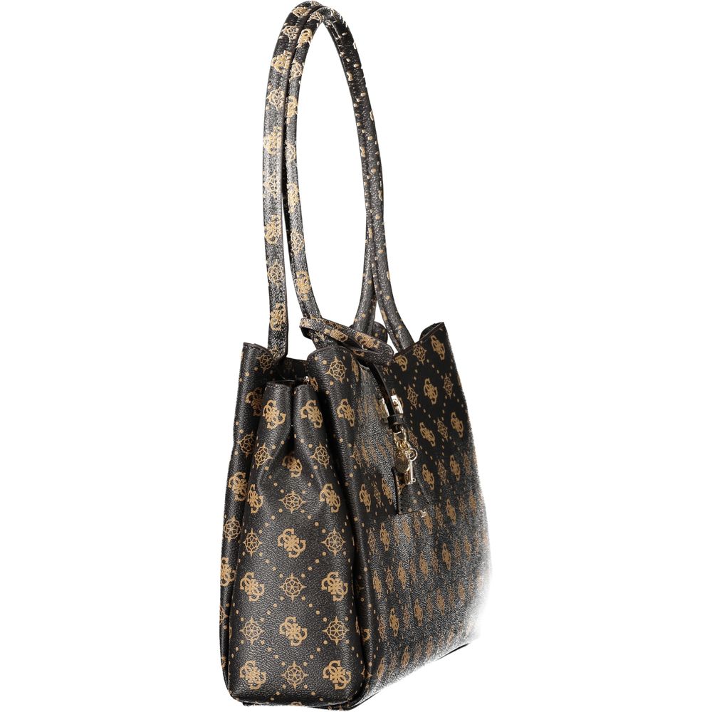 Guess Jeans Damenhandtasche aus Polyurethan in Marrone