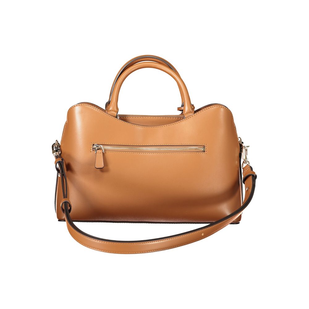 Guess Jeans Damenhandtasche aus Polyurethan in Marrone