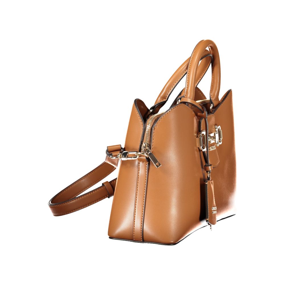 Guess Jeans Damenhandtasche aus Polyurethan in Marrone