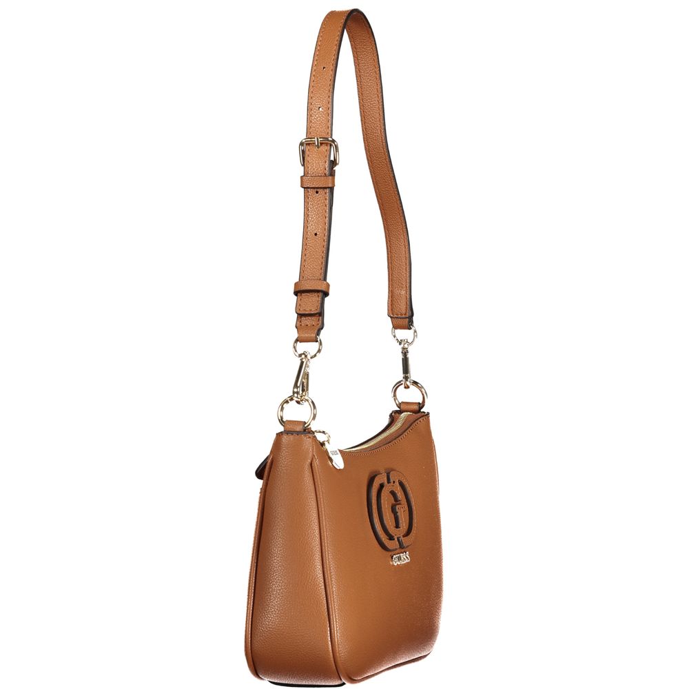 Guess Jeans Damenhandtasche aus Polyurethan in Marrone