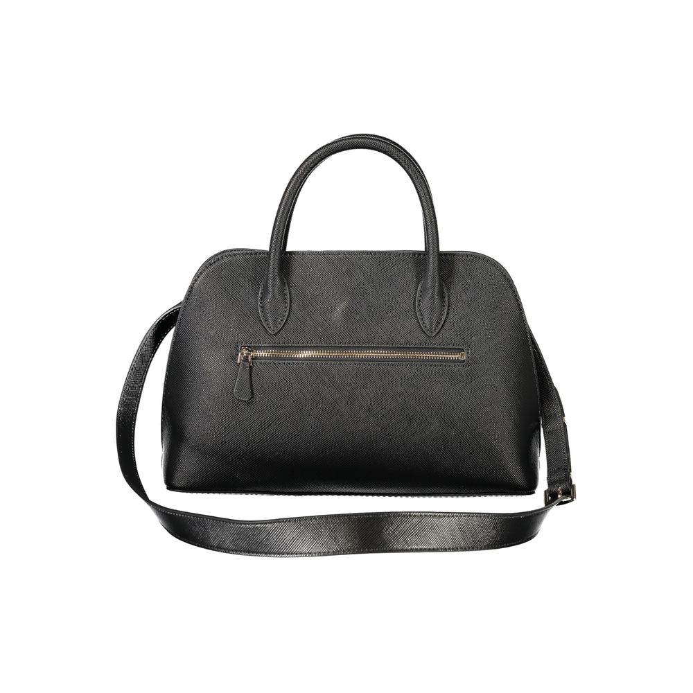 Guess Jeans Schwarze Damen-Handtasche aus Polyurethan