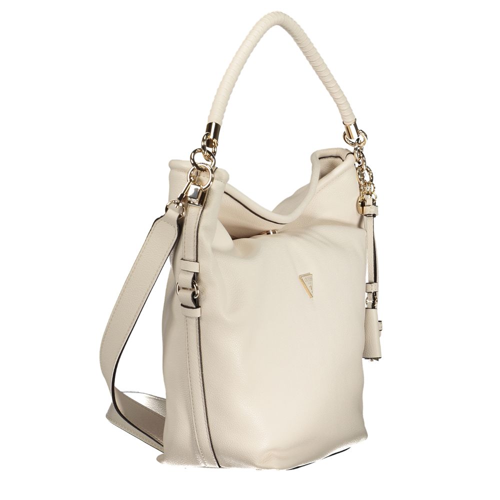 Guess Jeans Women's White Polyurethane Handbag