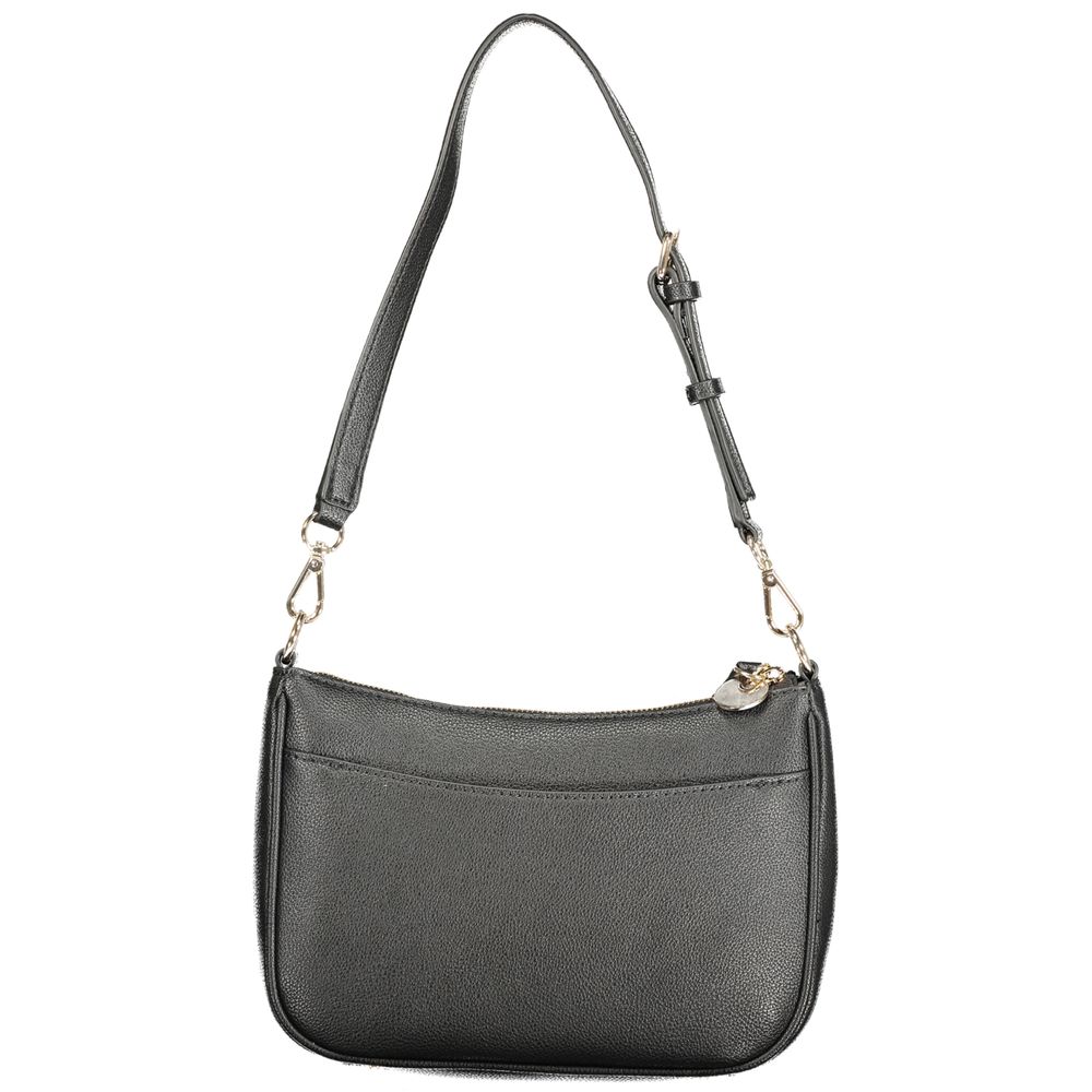Guess Jeans Schwarze Damen-Handtasche aus Polyurethan
