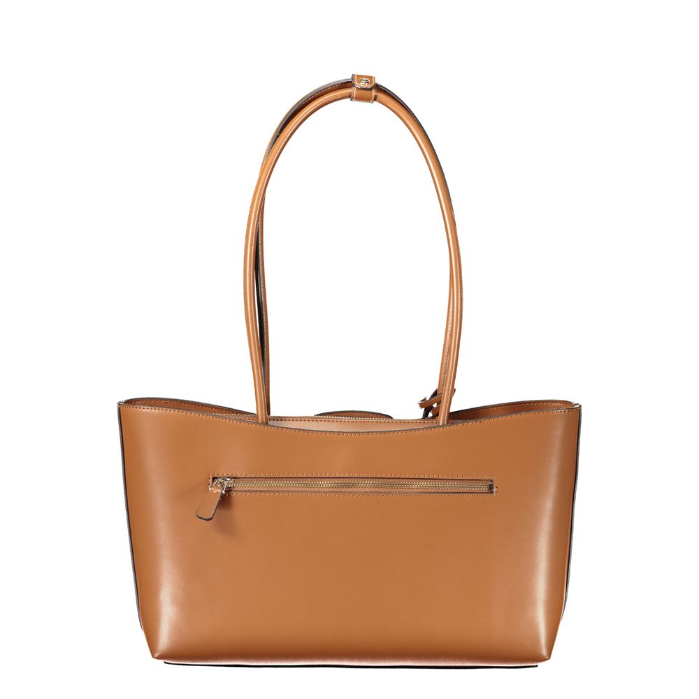 Guess Jeans Damenhandtasche aus Marrone-Polyurethan