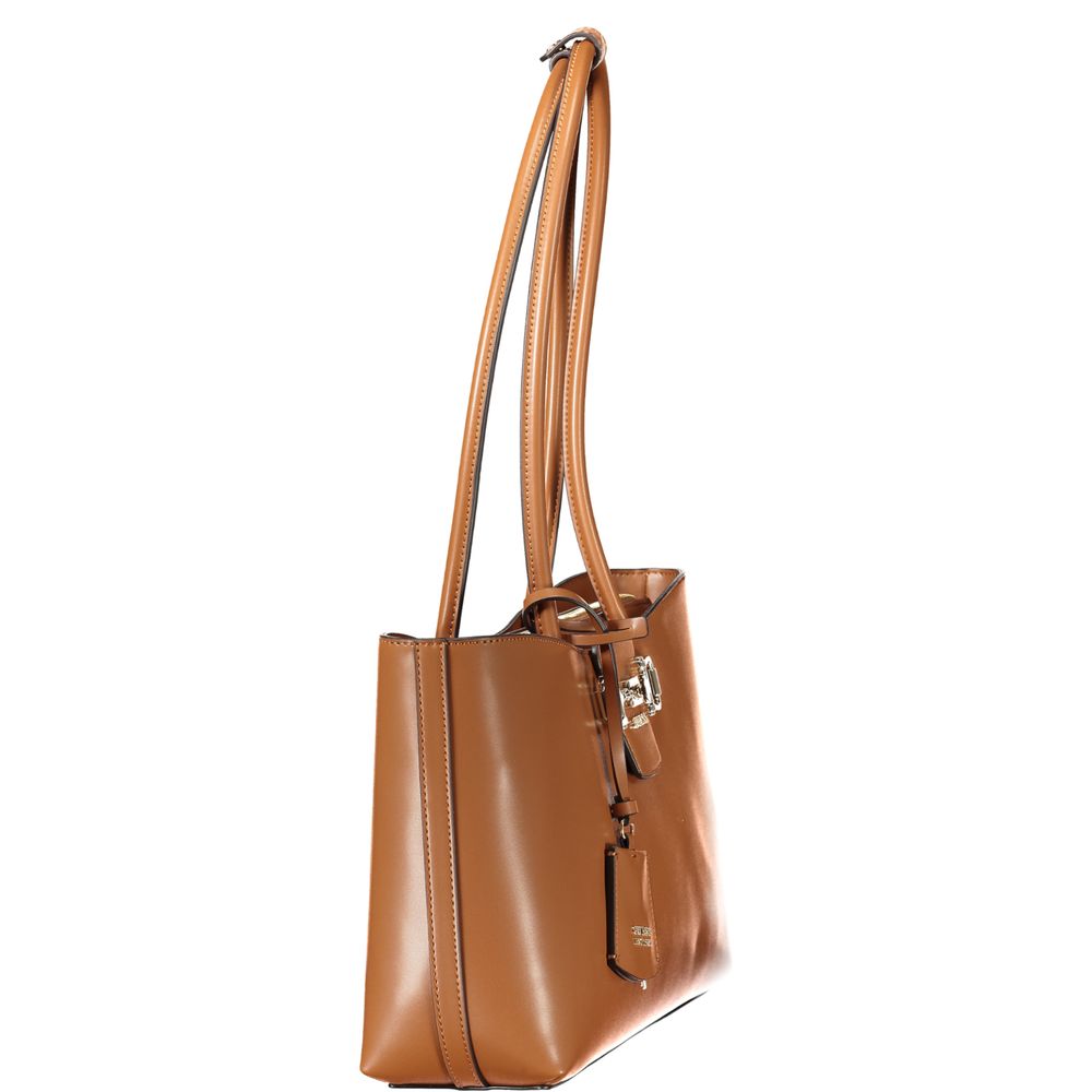 Guess Jeans Damenhandtasche aus Marrone-Polyurethan