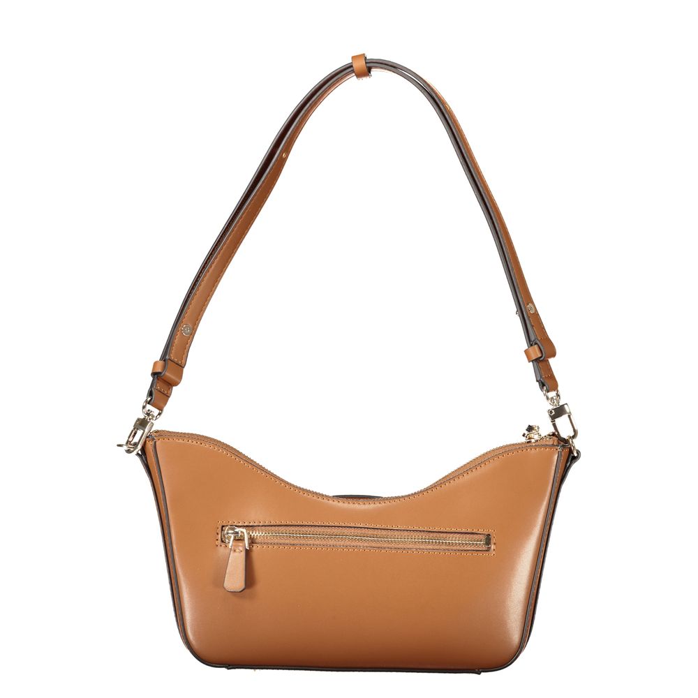Guess Jeans Damenhandtasche aus Polyurethan in Marrone