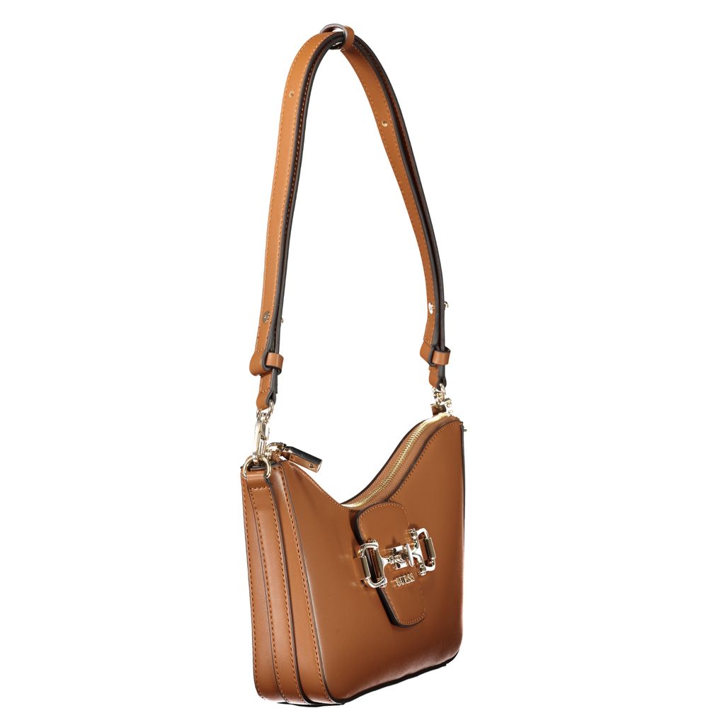 Guess Jeans Damenhandtasche aus Polyurethan in Marrone