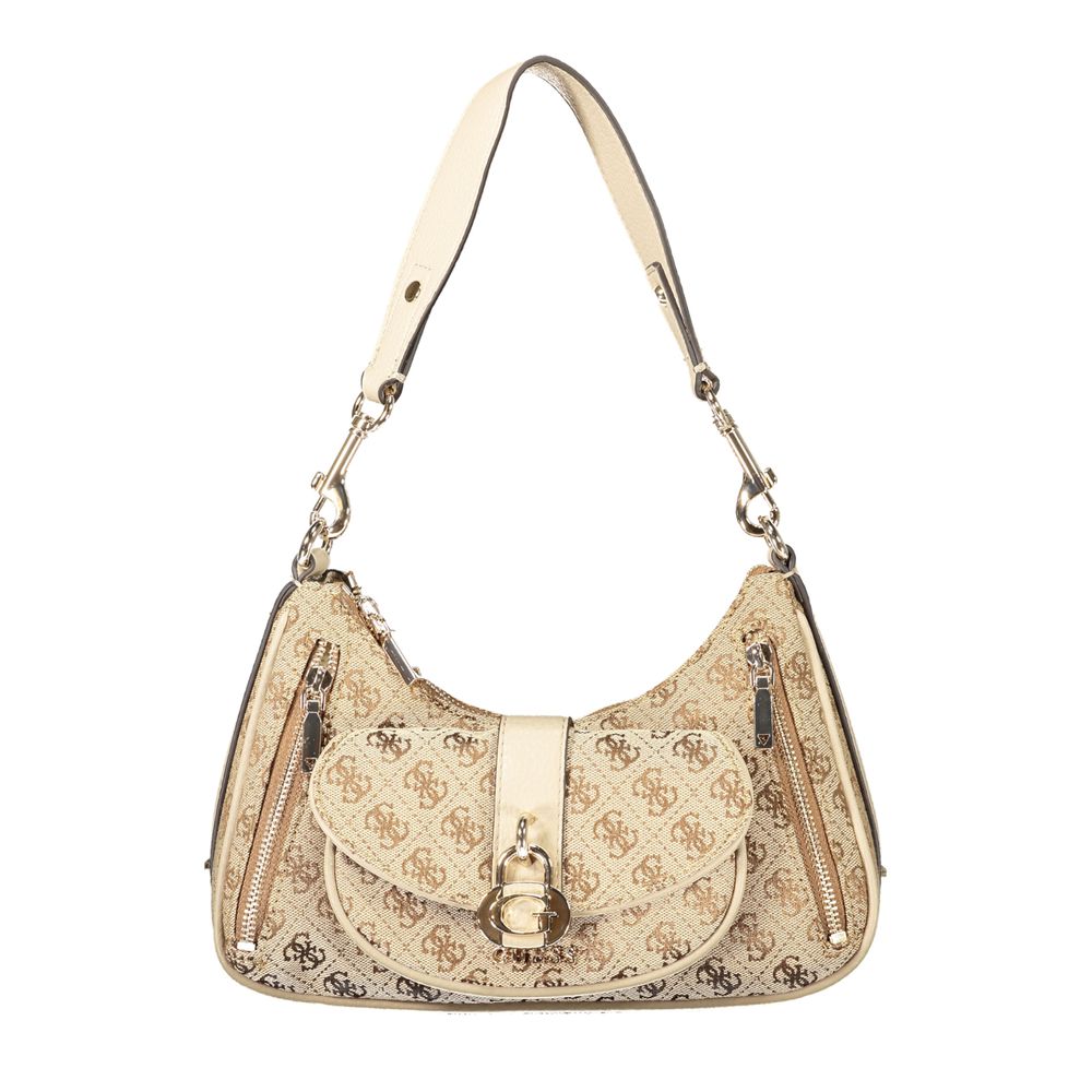 Guess Jeans Beige Polyurethane Women's Handbag