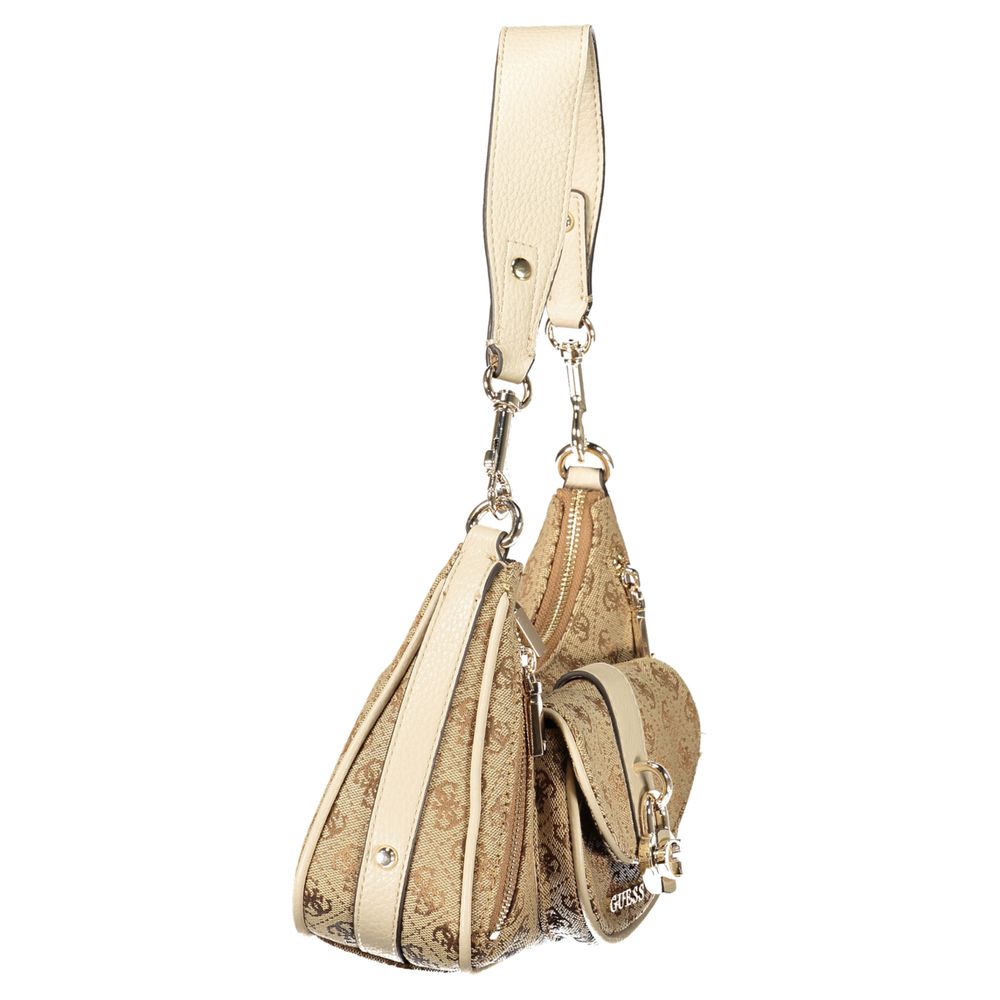 Guess Jeans Beige Polyurethane Women's Handbag