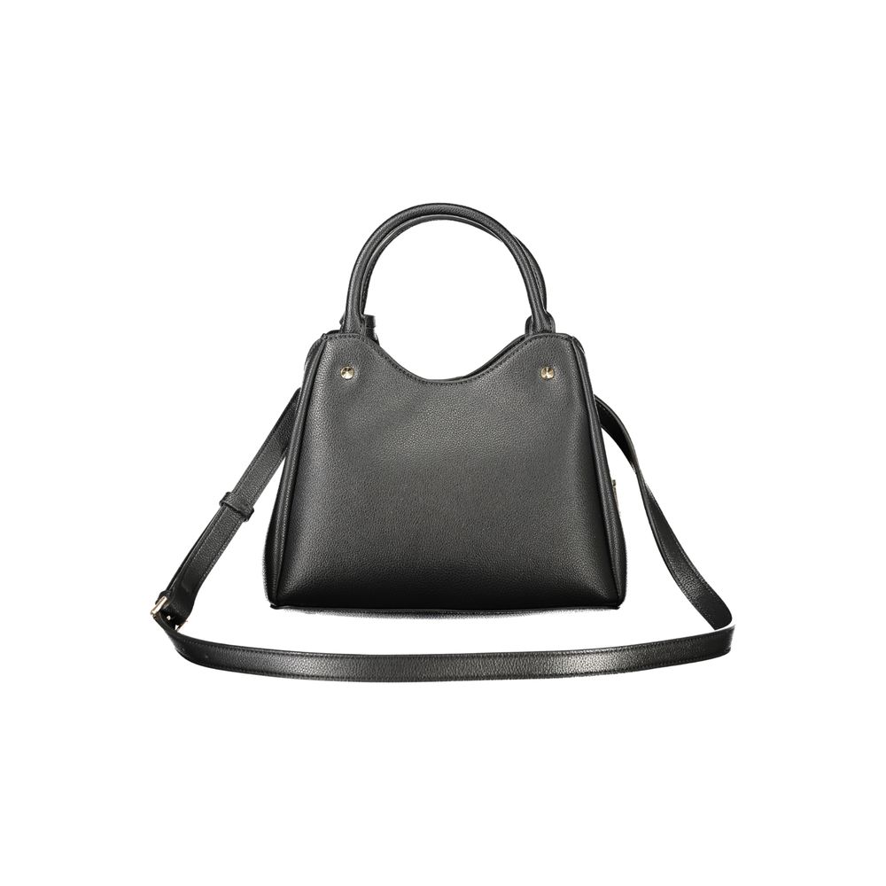 Guess Jeans Schwarze Damen-Handtasche aus Polyurethan
