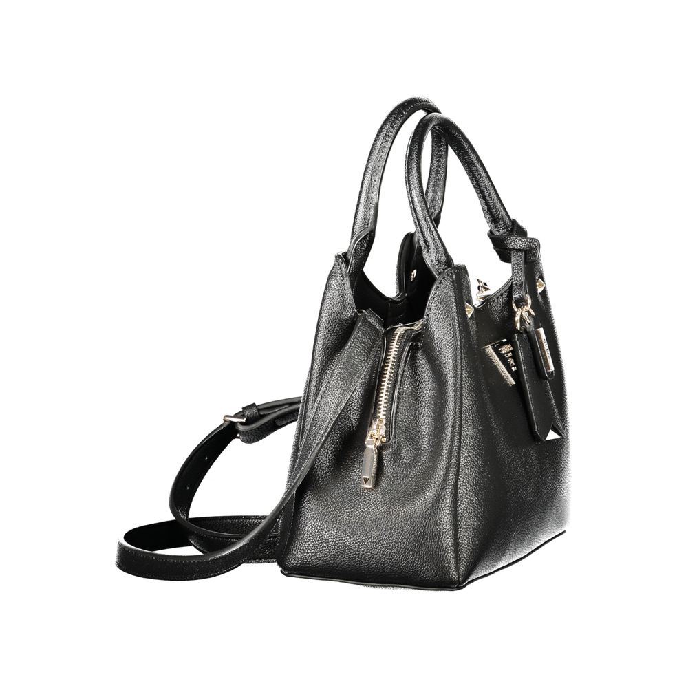 Guess Jeans Schwarze Damen-Handtasche aus Polyurethan