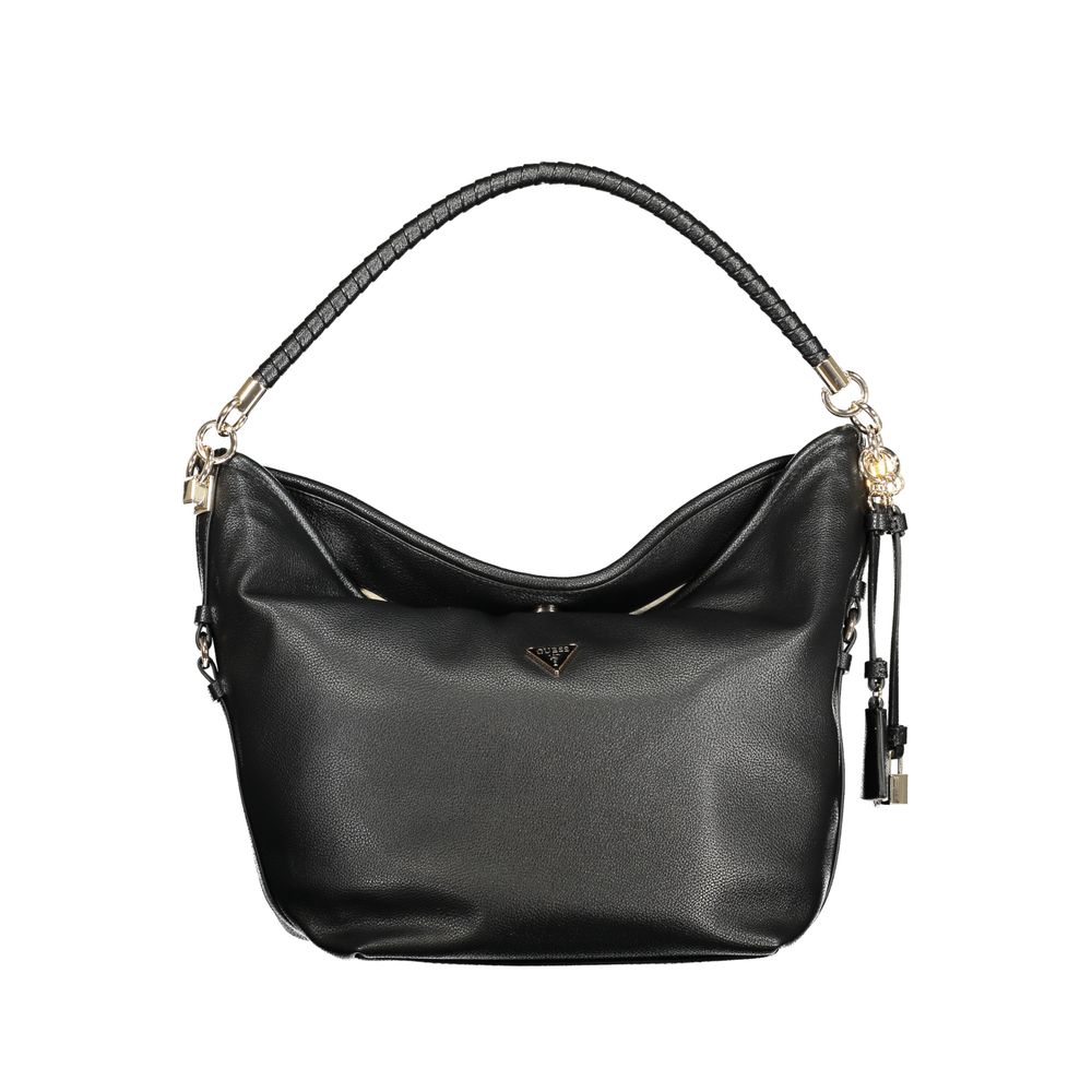Guess Jeans Schwarze Handtasche aus Polyethylen