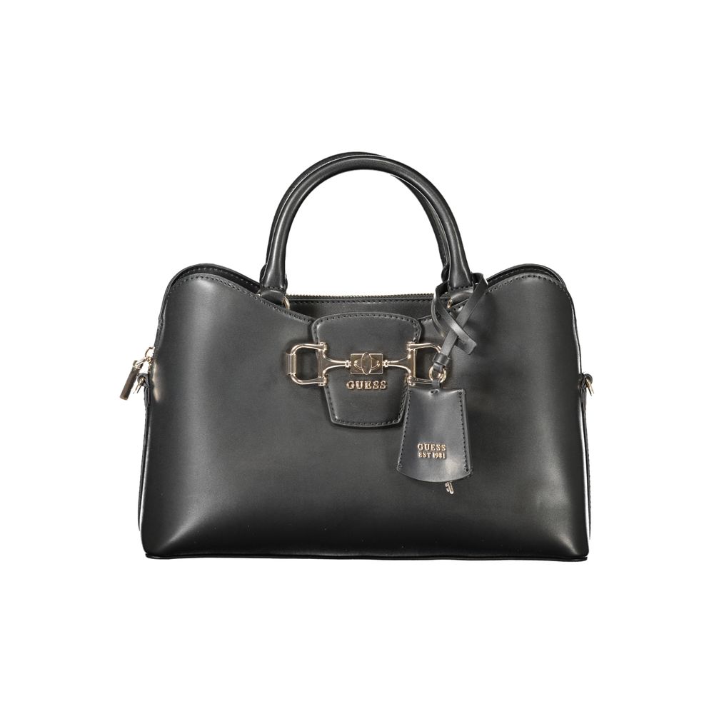 Guess Jeans Schwarze Handtasche aus Polyethylen