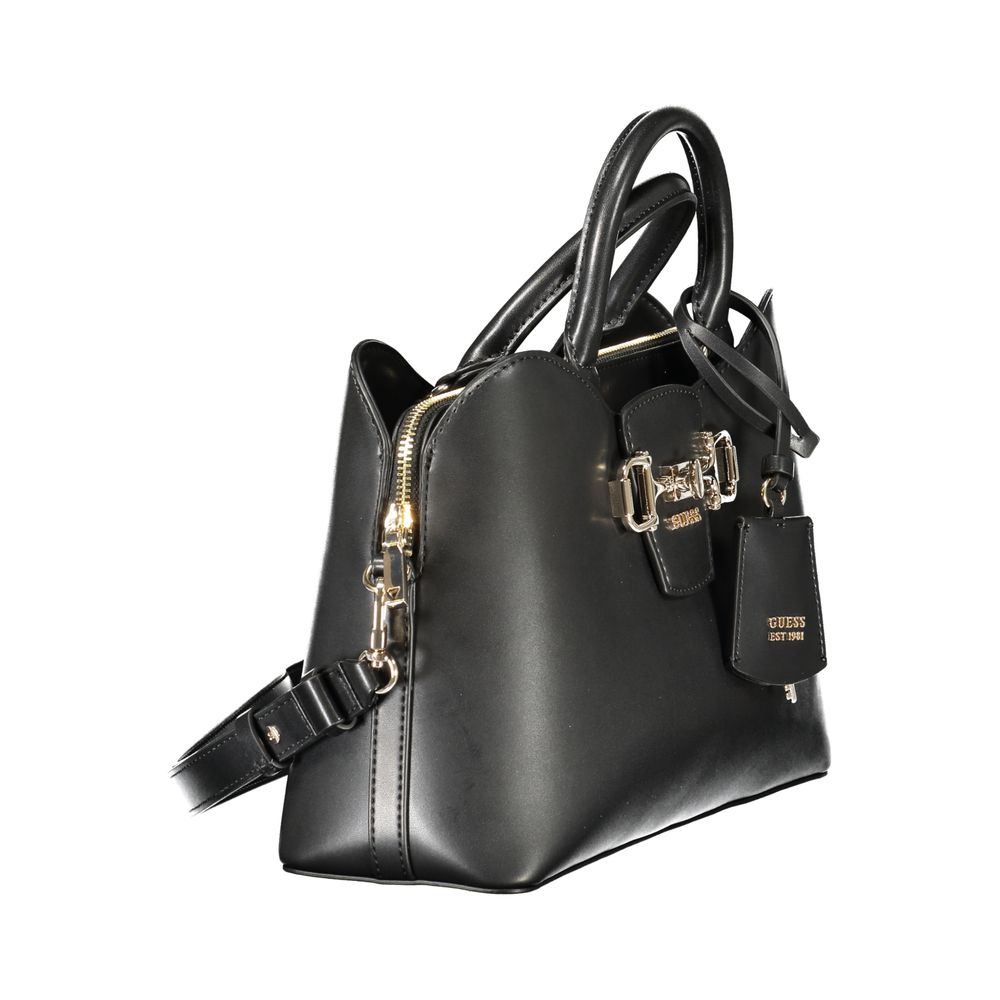 Guess Jeans Schwarze Handtasche aus Polyethylen