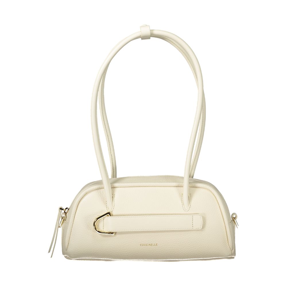 Coccinelle Weiße Lederhandtasche