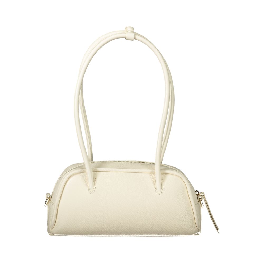 Coccinelle Weiße Lederhandtasche