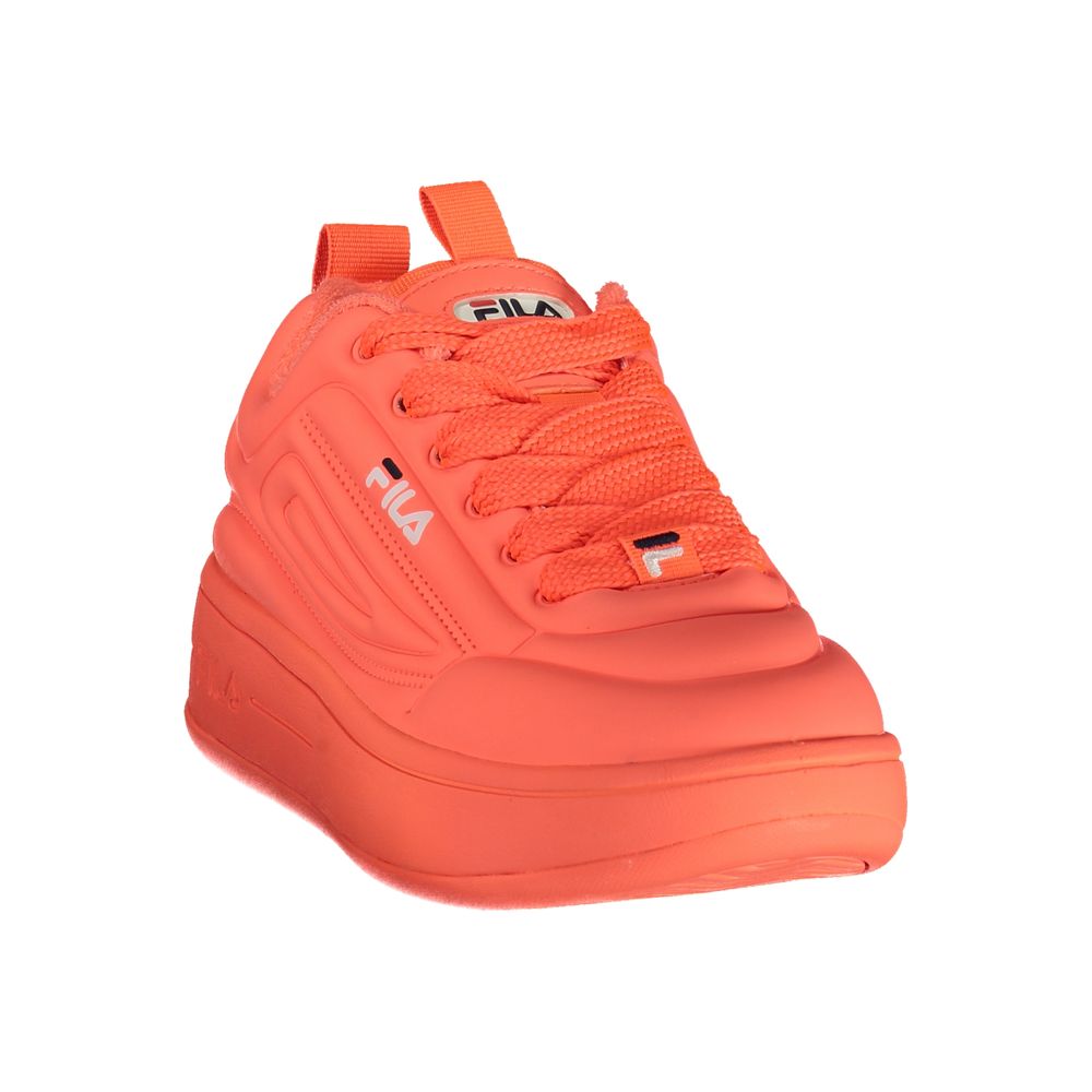 Fila Rote sportliche Sneaker aus Polyester