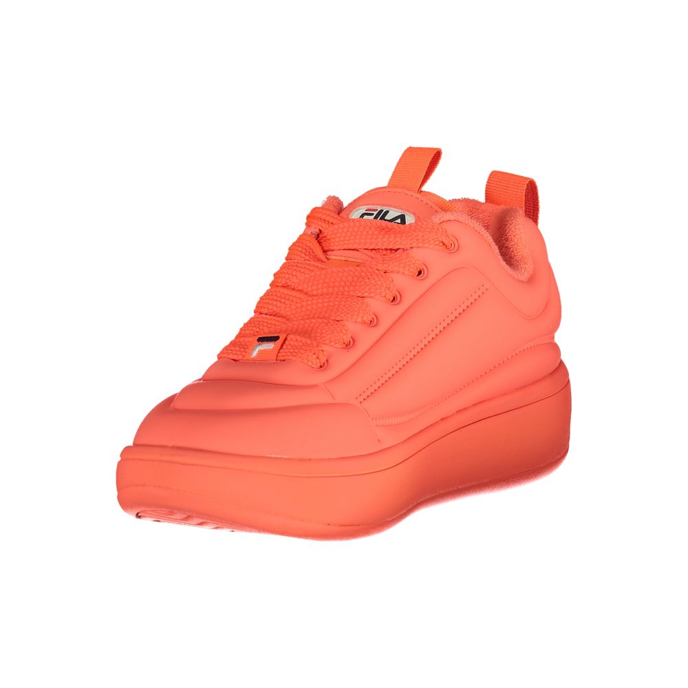 Fila Rote sportliche Sneaker aus Polyester