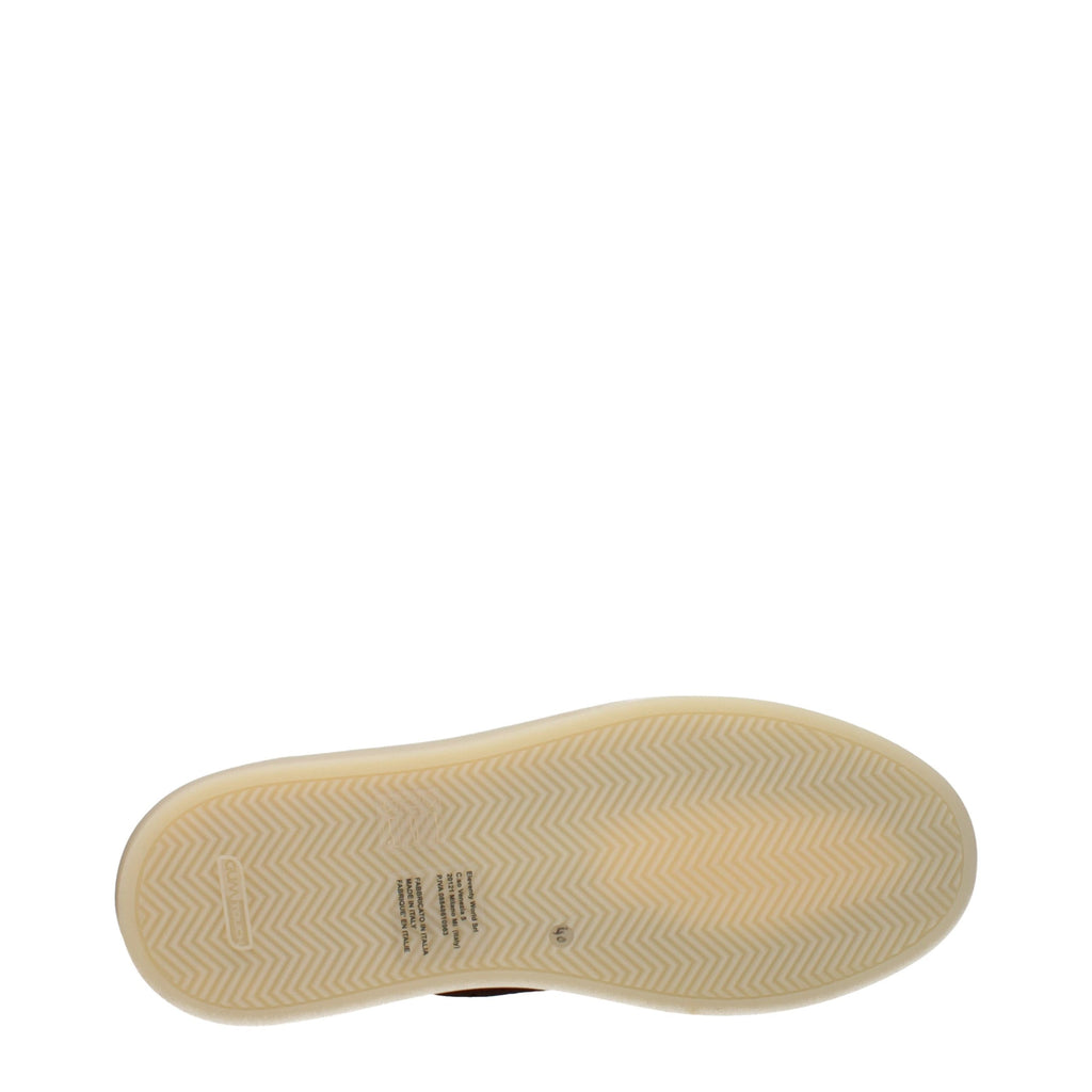 Eleventy Braune Leder-Sneakers mit niedrigem Schaft