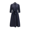 P.A.R.O.S.H. Blaues Viskose-Freizeitkleid