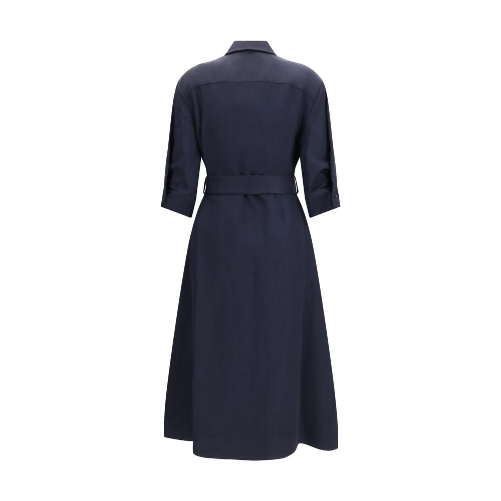P.A.R.O.S.H. Blaues Viskose-Freizeitkleid