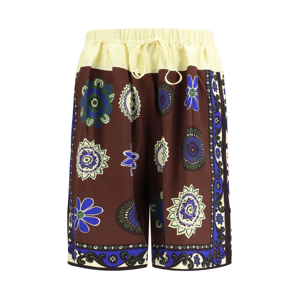 Alemais Mehrfarbige Viskose-Bermudashorts