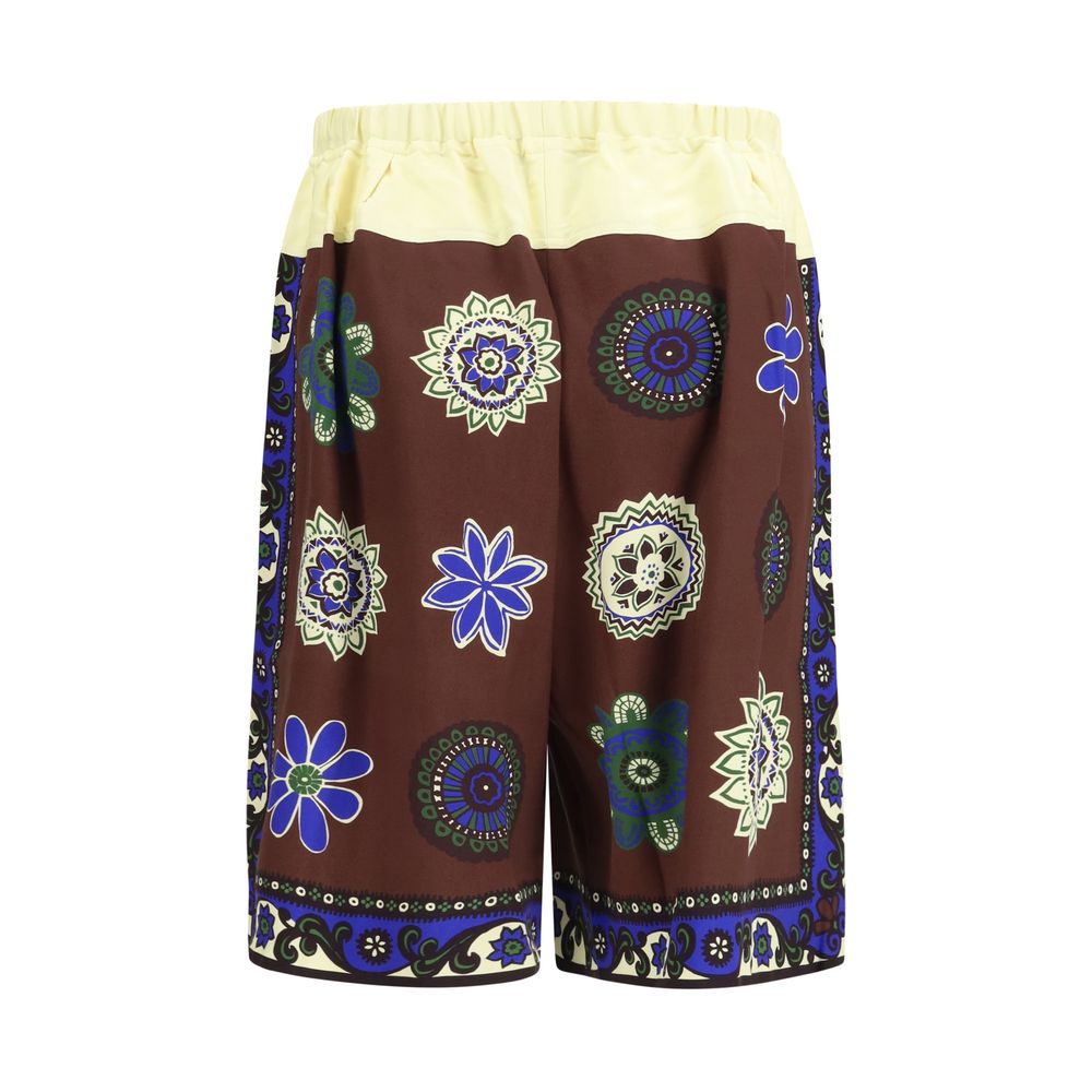 Alemais Mehrfarbige Viskose-Bermudashorts