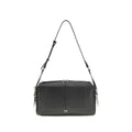 PINKO Schwarze Kalbsleder Bos Taurus Schultertasche