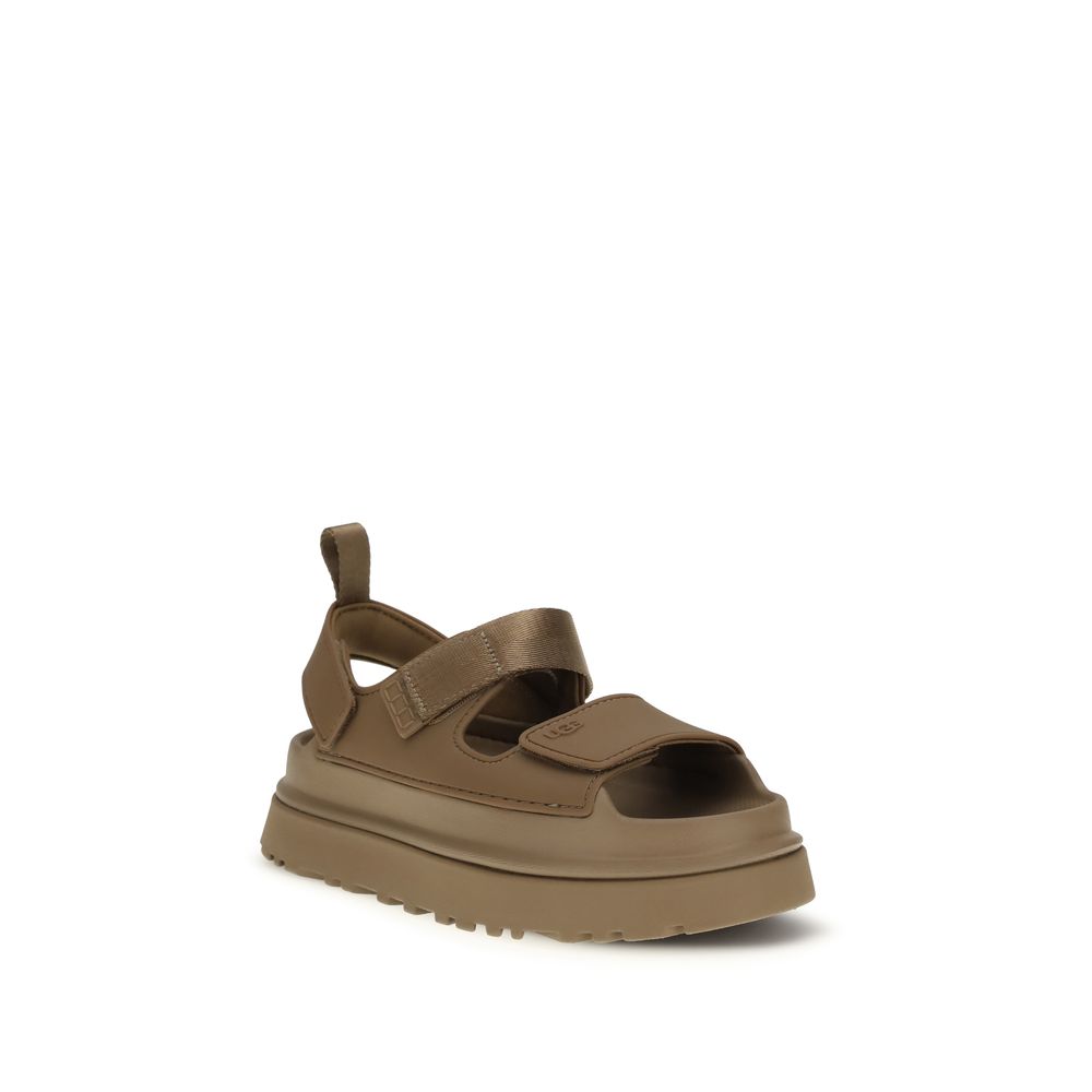 UGG Braune Sandalen aus recyceltem Polyester