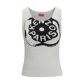 Kenzo Weiße Baumwoll-Tanktops