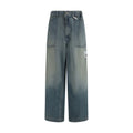 Maison Mihara Yasuhiro Blue Relaxed Fit Cotton Jeans