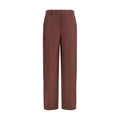 Brunello Cucinelli Braune Leinenhose im Casual-Look