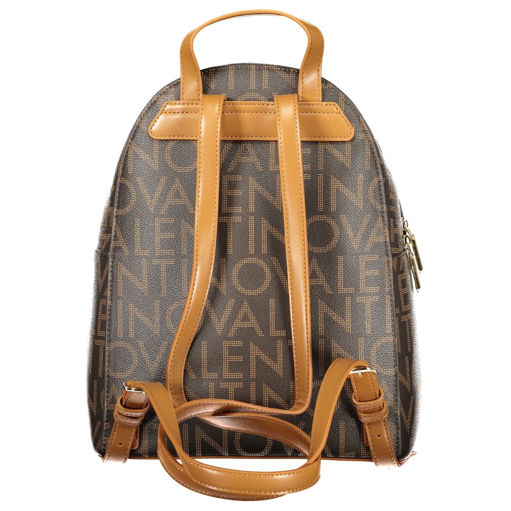 Mario Valentino Women's Backpack in Marrone Polyurethane