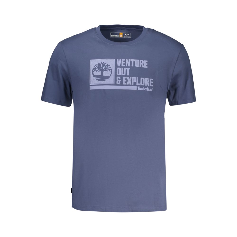 Timberland Blue Cotton T-Shirt for Men