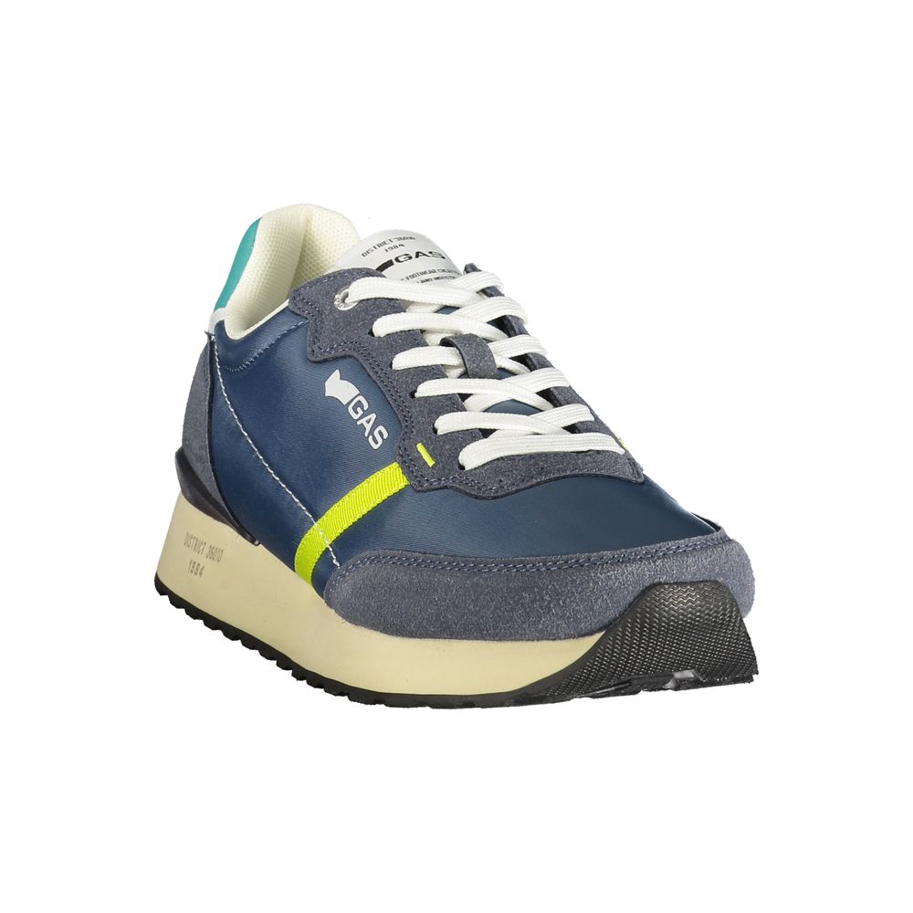Gas Blauer Herren-Sneaker aus Polyester