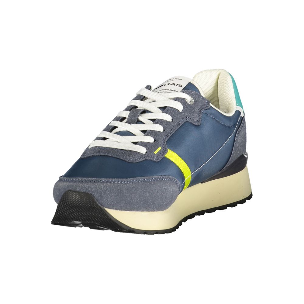 Gas Blauer Herren-Sneaker aus Polyester